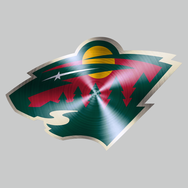 minnesota wild Stainless steel logo iron on paper